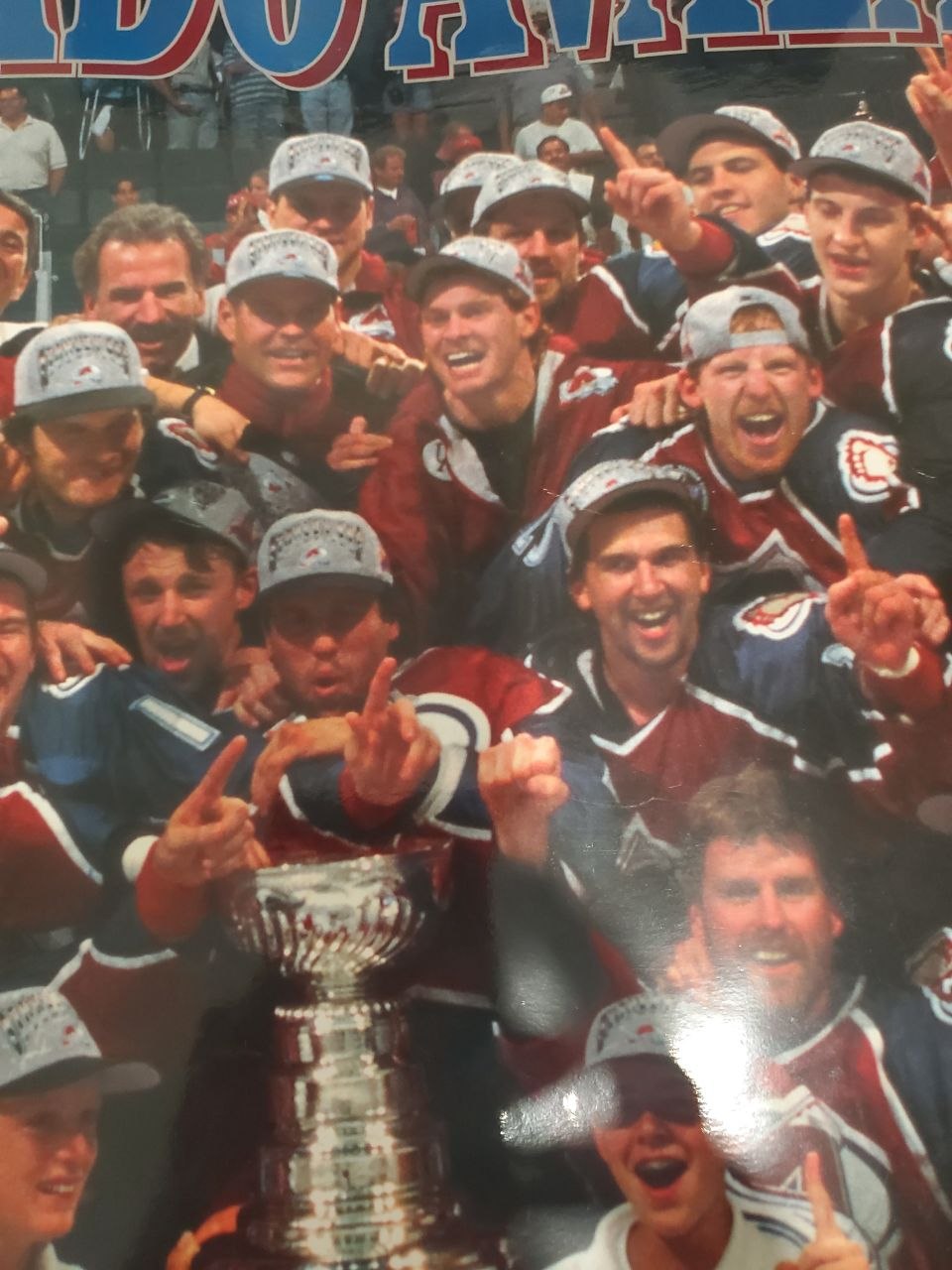 1996 Colorado Avalanche Stanley Cup Champions team photo